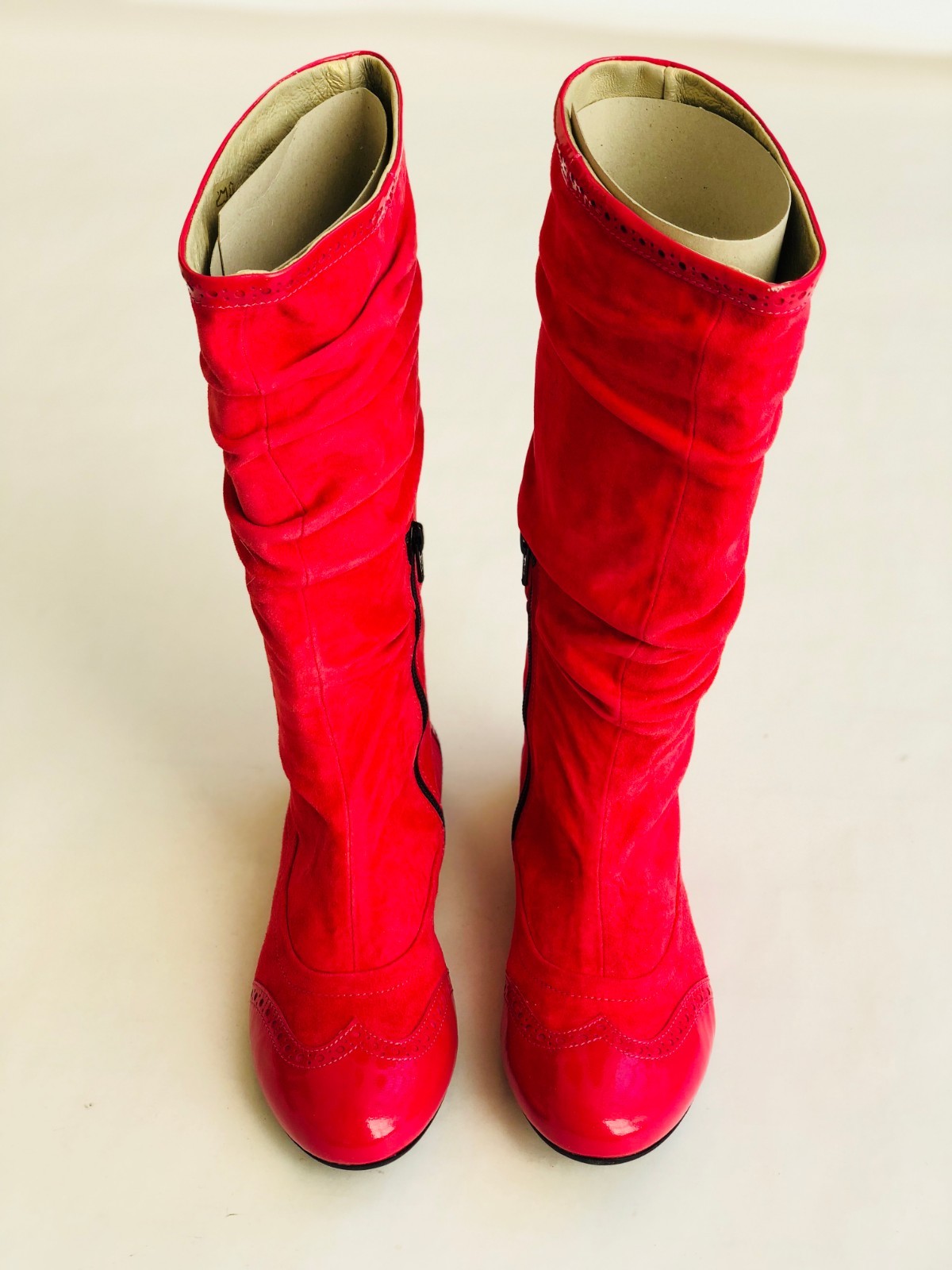 I Pinco Pallino Pink Suede Knee High Boots for Girls - Size 35 (EU) / 3.5 US image 6