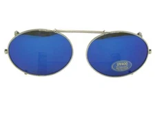 Oval Color Mirror Clip-on Sunglasses
