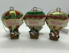 Ganz Personalized Balloon Snowman Christmas Ornament ALL KIDS NAMES AVAILABLE