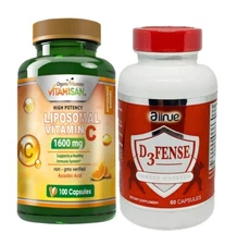 Pure Vitamin C Pills 1+immune System Defense  Immune Support Immune 2pk