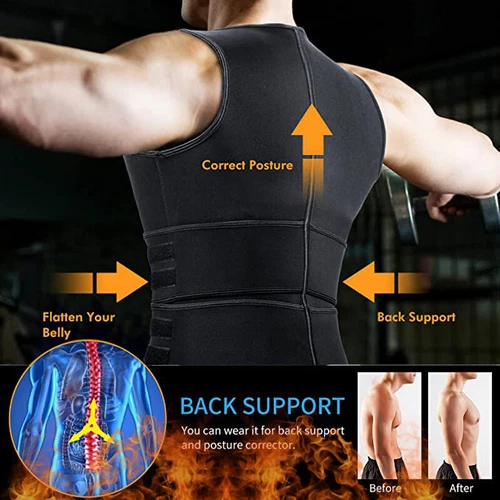 Fasce Dimagranti Fascia Di Esercizio Addome Uomo Waist TrainerS - Foto 11 di 21