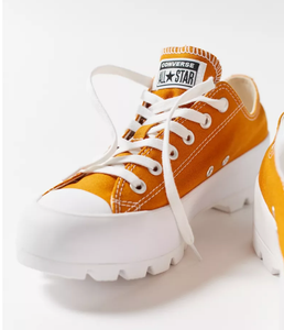 yellow lugged converse