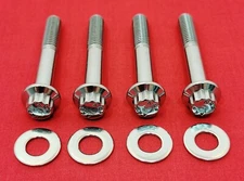 HARLEY 2014 & UP TOURING ARP 12PT POLISHED STAINLESS FRONT FENDER MOUNT BOLT KIT