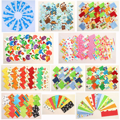 Stoffpakete Kinderstoffe Patchwork Stoffe Scraps Stoffstreifen  Basteln