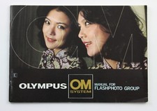 191488 Olympus OM System Flash Group User Manual Genuine Original Booklet