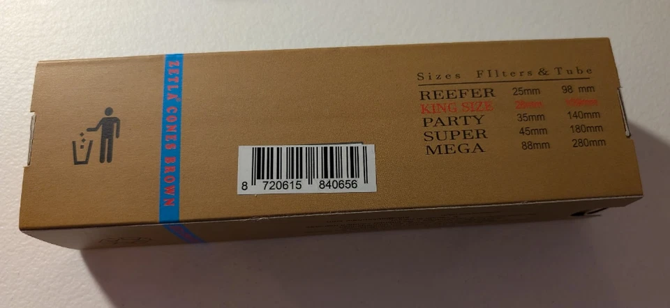 Conos de papel Zetla tamaño King 100 unidades - 3 cajas (1 caja envejecida) Foto 2 de 3