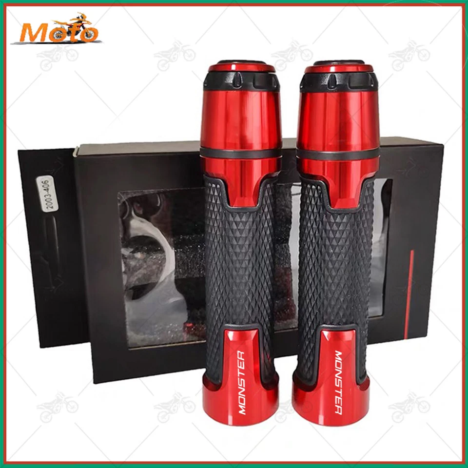 Empuñaduras de manillar de motocicleta CNC de 7/8" nuevas para DUCATI Monster 659 696 795 796 Foto 4 de 4
