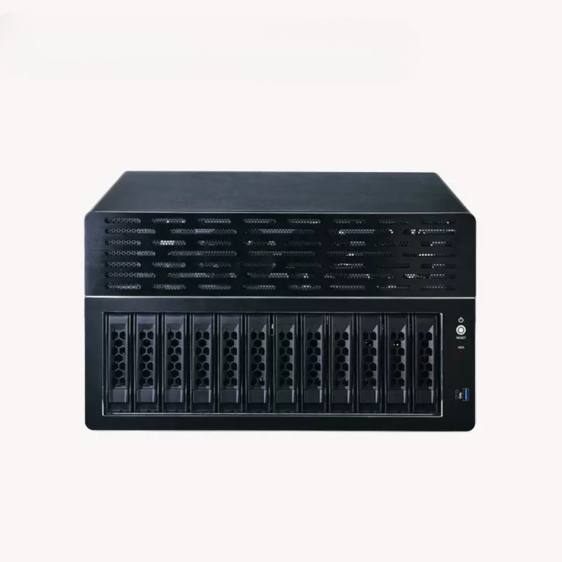 12-drive Storage Server Supports ATX Motherboard PCIE Slot Hot-swap Chassis