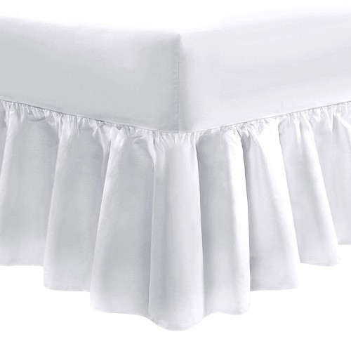 Fitted Valance Sheet Frilled Super King 