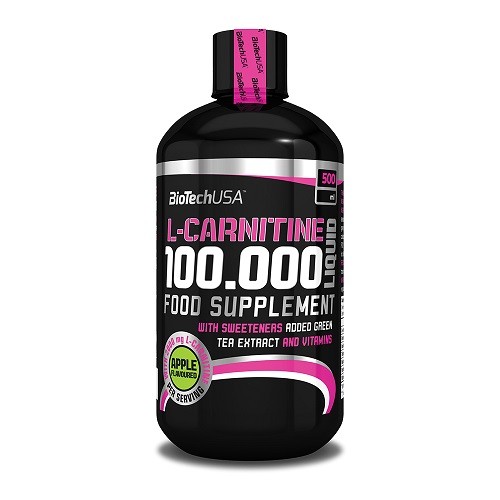 Biotech USA L-Carnitine 100.000 Liquid 500ml Added Green Tea Extract Weight Loss