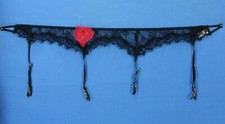 Victoria's Secret Lace w Heart Garter Belt Size XS S C1491