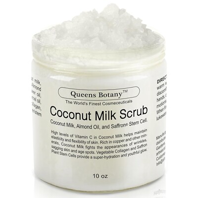 Coconut Milk Body Scrub, Exfoliating Salt Scrub For Body