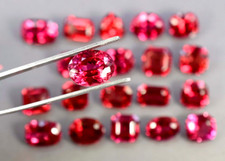 Natural 70 Ct Ceylon Padparadscha Sapphire Mix Cut Certified Loose Gemstone Lot