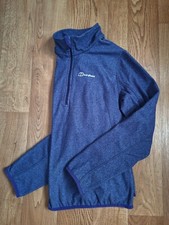 Berghaus Fleece Camping Hiking women's sweatshirt 1/4 zip Polartec uk 16