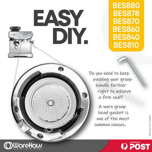 Breville Silicone Group Head Brew Seal Gasket BES810 BES840 BES860