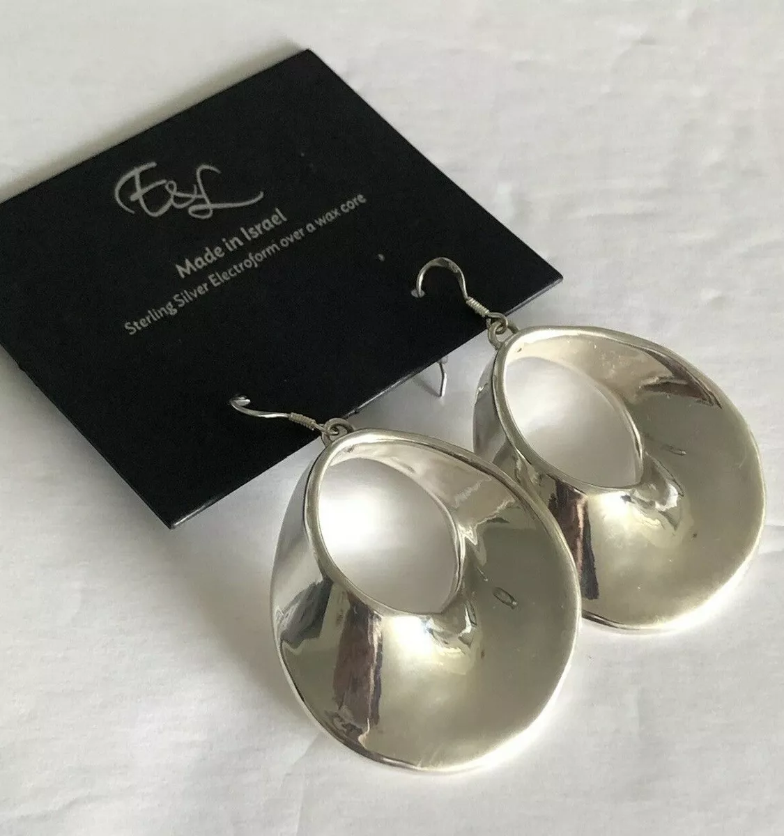 E&l sterling shop silver earrings