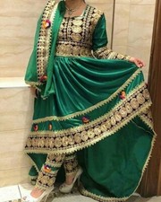 Embroidery Afghani dress for girl - Afghani style dress - Afghani dress for girl