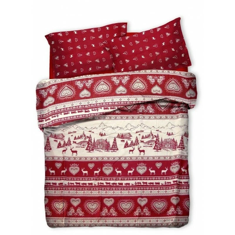 CONFEZIONI GIULIANA PARURE COPRIPIUMINO Singolo - 1 Piazza e 1/2 - Matrimoniale TIROLESE TIROLO MARM