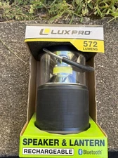 Brand New Lux Pro 572 Lumens LED Lantern Rechargeable Bluetooth Speaker
