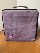 Craft Mate Organizer W/ 5Divided Cases Purple W/ Handle 10  x10  x6  