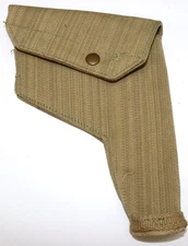 1944 British tan canvas 38 Webley holster unclear stamps each E1711