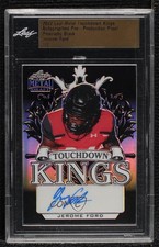 2022 Leaf Metal Draft Touchdown Kings 1/1 Jerome Ford #TK-JF1 Auto 0si4
