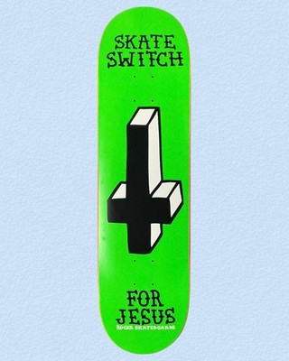 Roger Skate Co. Skate Switch Michael Sieban Green 8.38 Skateboard Deck NOS Rare
