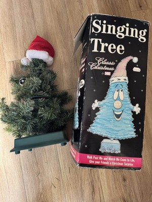 Vintage animierter singender Weihnachtsbaum M.Y klassisch Weihnachten musikalische Dekoration