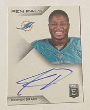 2016 Panini Elite Pen Pals Rookie Autograph #PP-KD Kenyan Drake Rc On Card Auto. rookie card picture