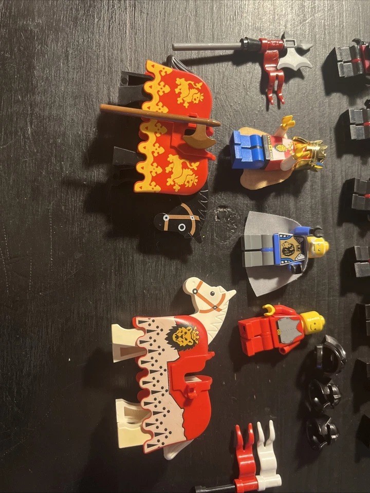 Minifiguras de colección Lego Castillo y Caballeros Reino - Rey con capa - Lote de 12 Foto 3 de 4