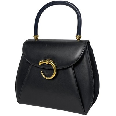 CARTIER Panthere Hand Bag Leopard panther motif Hand Bag leather