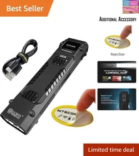 Rechargeable 6500 Lumen EDC Tactical Flashlight - Light Modes & Digital Display