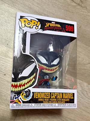 Funko Pop! Marvel Spider-Man Maximum Venom #599 Venomized Captain Marvel Figur