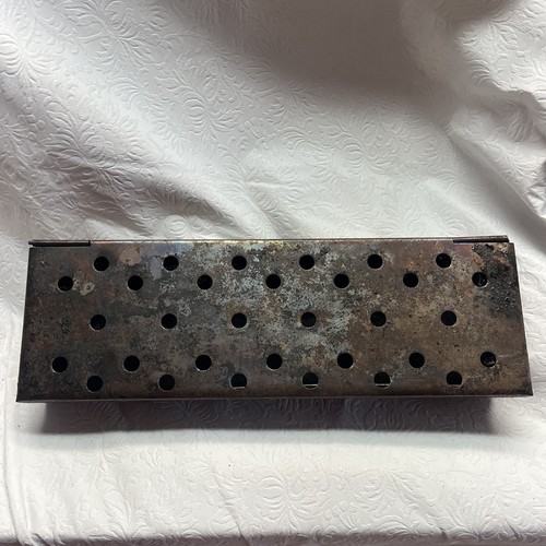 Vintage Metal Fire Box/travel Grill 4”x13”x2”