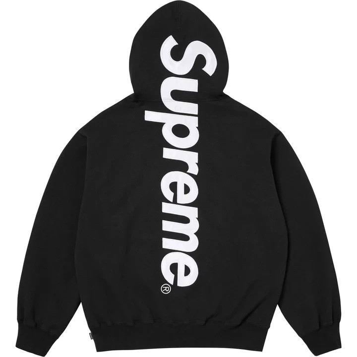 トップス Supreme Satain Applique HoodedSweatshirt Supreme Satin Applique Hooded Sweatshirt satin logo hoodie JAPAN