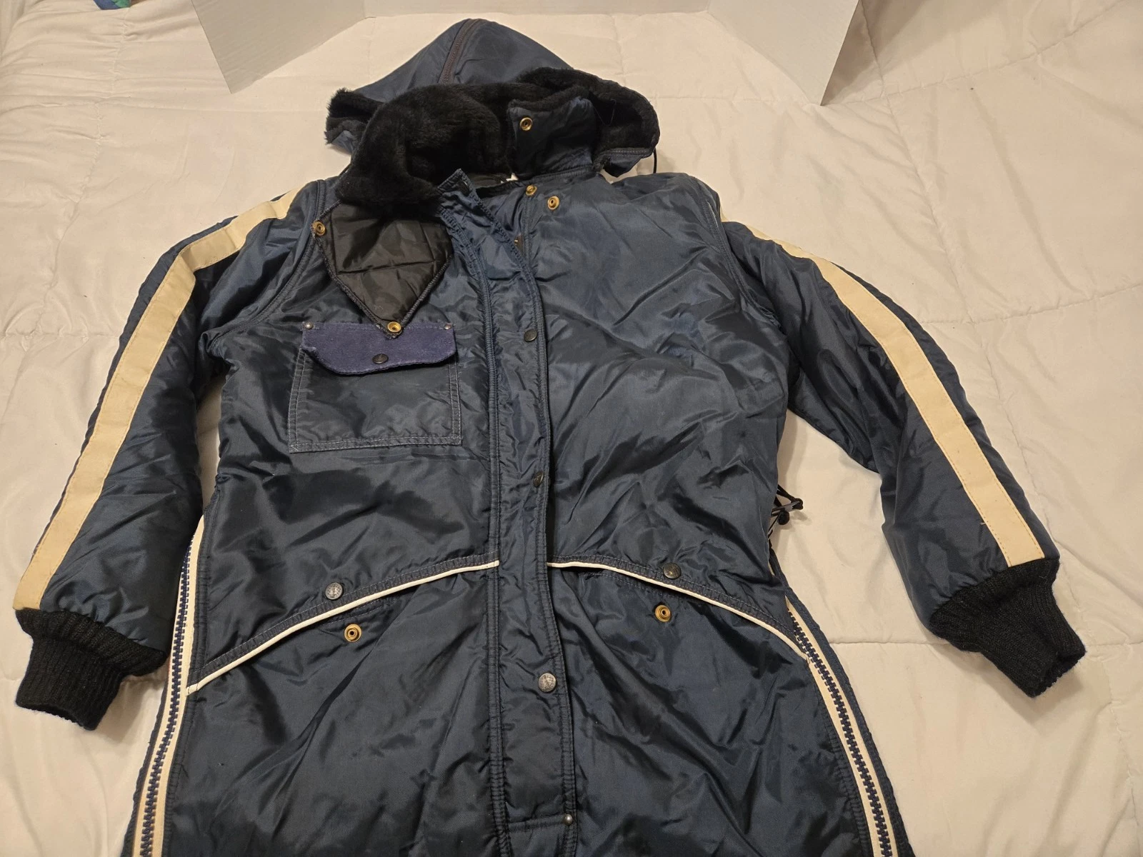 Rare Vtg L.L. Bean Cursive Letters RefrigiWear Suit USA Made Sz M Unisex Outdoor