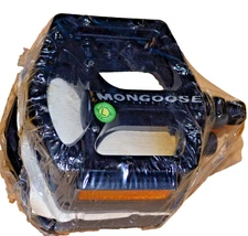 MONGOOSE BMX FLAT PEDALS NOS 1/2 Silver