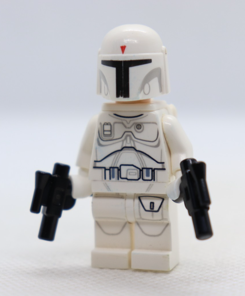 Boba Fett WHITE Prototype Bounty Hunter Star War LEGO