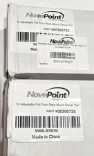 2 sets NavePoint 1U Adjustable Full Floor Rack Mount Server Rails P/N: 00300725