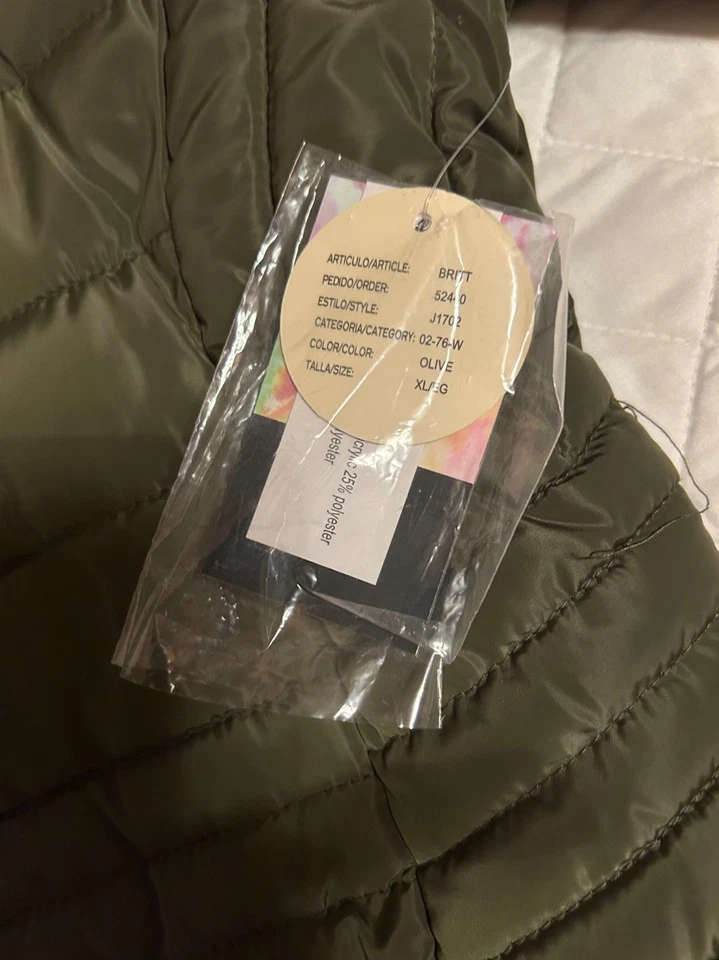 YMI Collection Olive Green Coat, Junior’s Size XL, NWT - Image 2 of 4