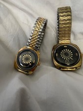 Working Vintage Ernest Borel Kaleidoscope Exhibition Back Swiss Mens Watch