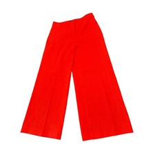 Ann Taylor Pants Red Curvy Wide Leg Trousers 38654459 Dress Workwear Size 8 NEW