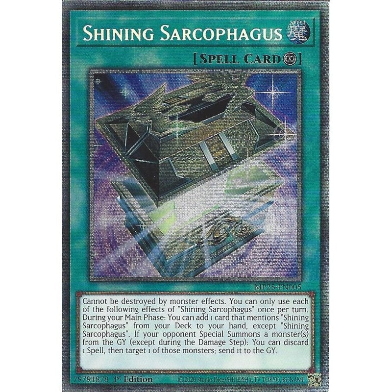 MP25-EN005 Shining Sarcophagus : Starlight Rare Card : 1st Edition YuGiOh
