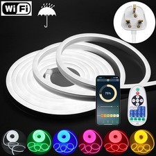 Neon Flex LED Strip Light 230V Cuttable, Bendable Dimmable via WiFi App & Remote