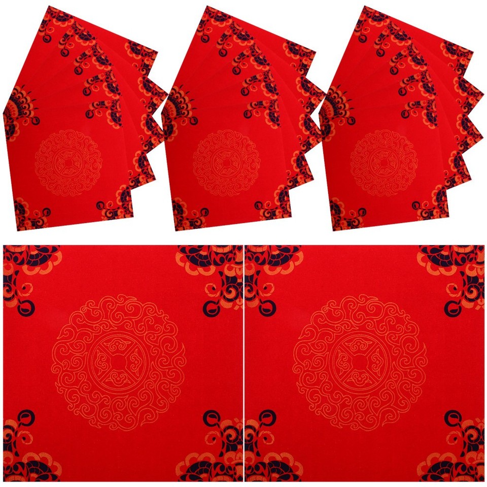 Paper Spring Sign Red Rice Paper Sheet for Spring Festival Writing and Wedding Door Signs ...