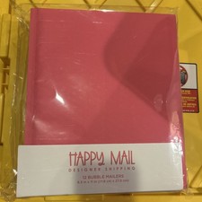 Happy Mail Rose Color, 12 Bubble Mailers