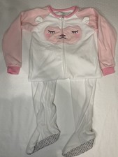 Carter's Kids Girls Pink White Sleeper With Zipper Size 6