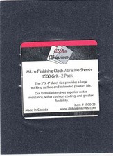 APA01500-2S Alpha Abrasives Micro Finishing Cloth Abrasive Sheets - 1500 grit