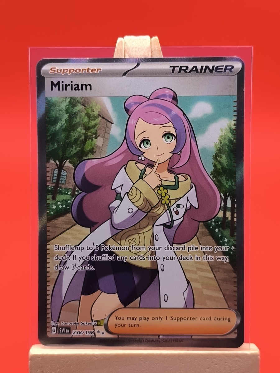 Miriam 238/198 Scarlet & Violet Base Full Art Ultra Rare Pokemon