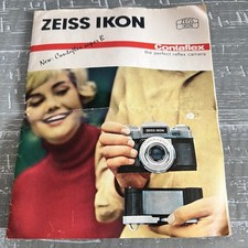 Zeiss Ikon Contaflex Super B Original Owner's Instruction Manual VTG